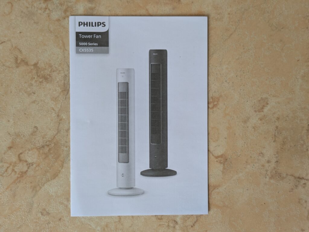 Anleitung des Philips Serie 5000 Ventilators
