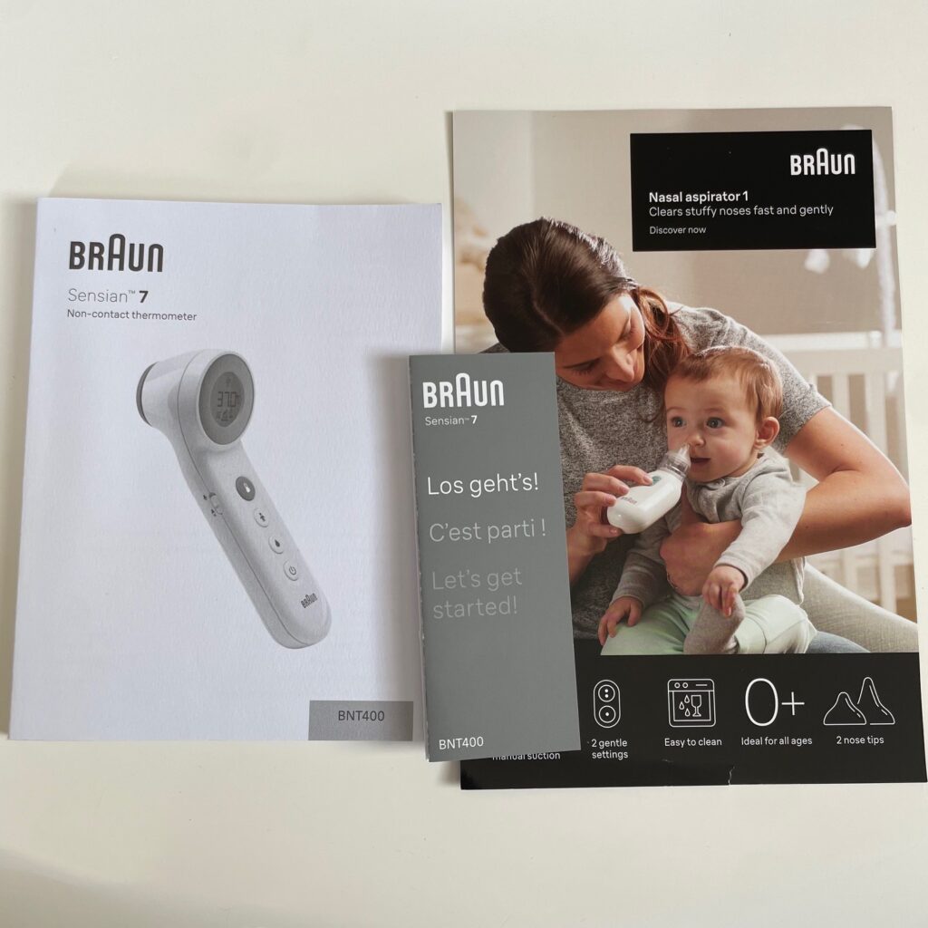 Braun Sensian 7 Stirnthermometer Bedienungsanleitung
