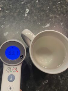Braun Sensian 7 Stirnthermometer Flüssigkeitsmessung