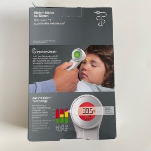 Braun Sensian 7 Stirnthermometer Karton Rückseite