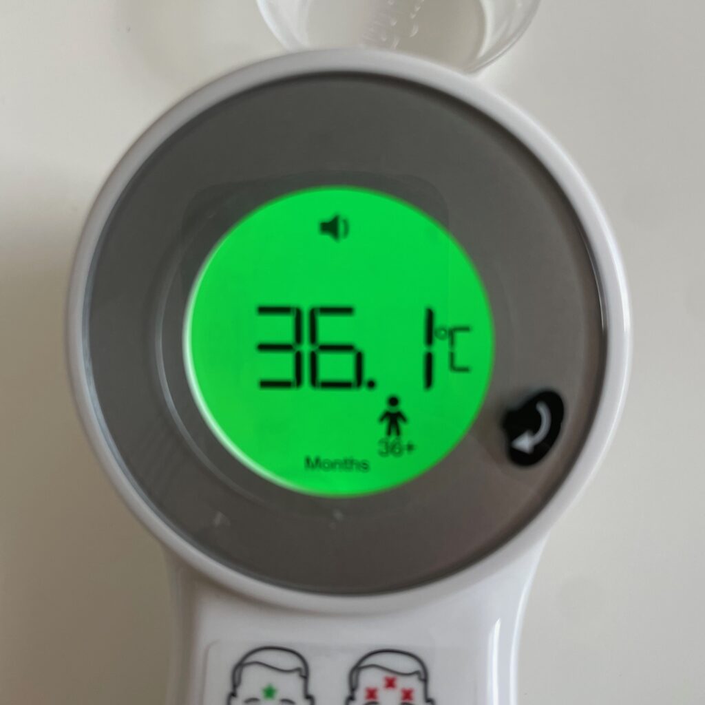 Braun Sensian 7 Stirnthermometer Messwert