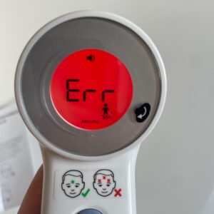 Braun Sensian 7 Stirnthermometer Warnung