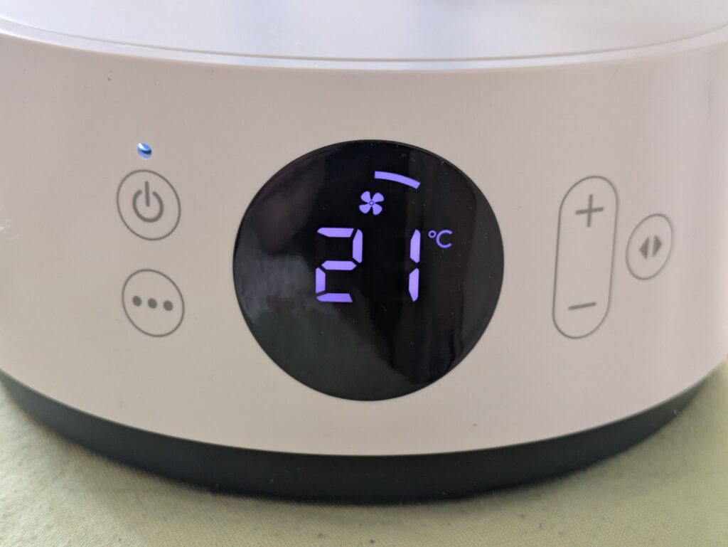 Display des MeacoFan Sefte® 8 Ventilators