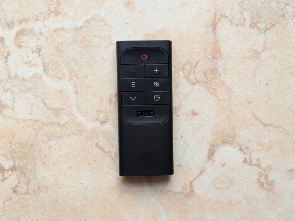 Fernbedienung des Dreo DR-HTF007 Nomad One Ventilators