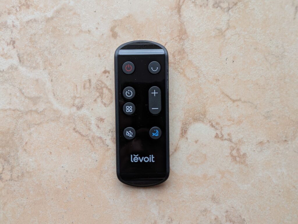 Fernbedienung des Levoit LTF-F362-WEU Ventilators