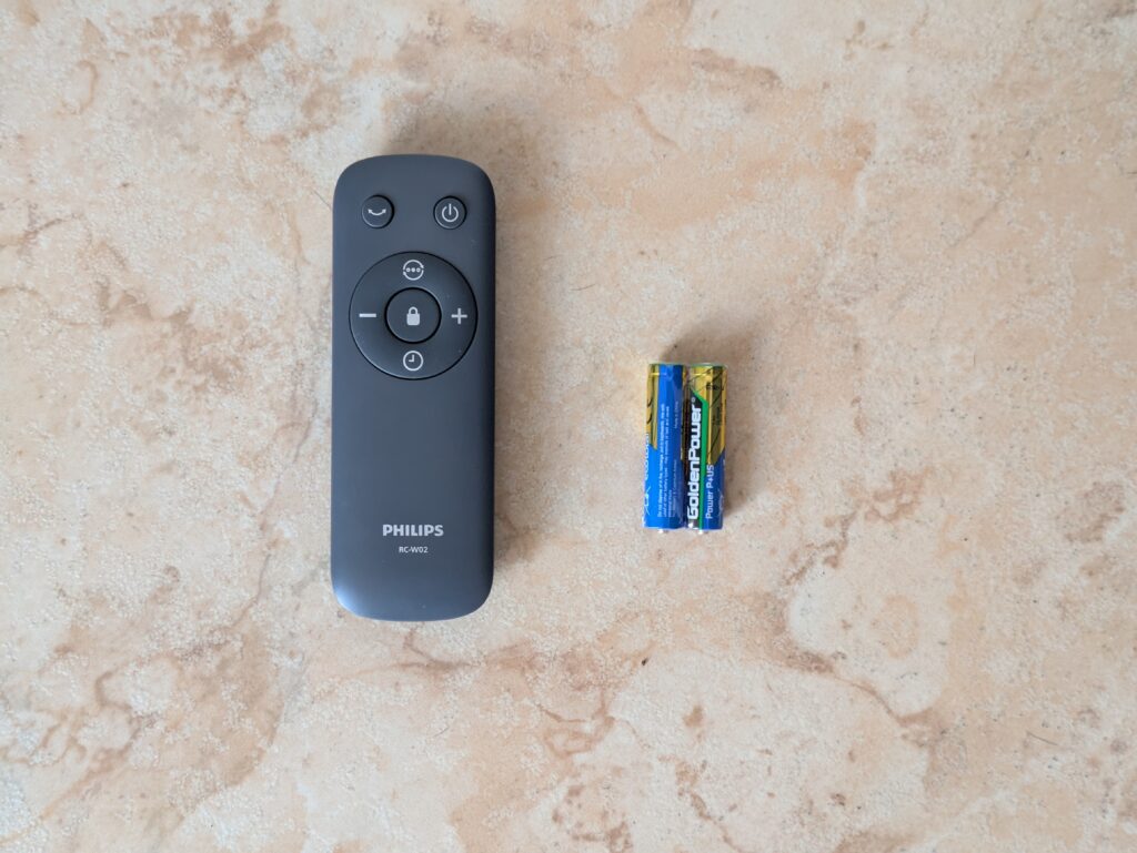 Fernbedienung des Philips Serie 5000 Ventilators