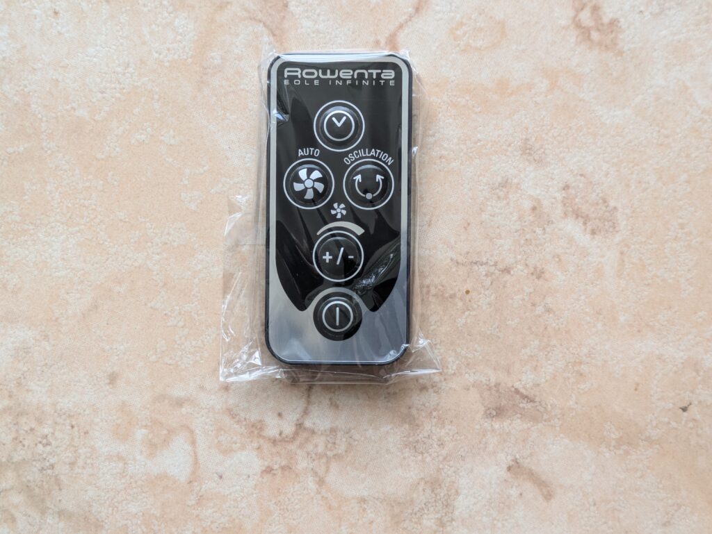 Fernbedienung des Rowenta VU6670 Eole Infinite Ventilators