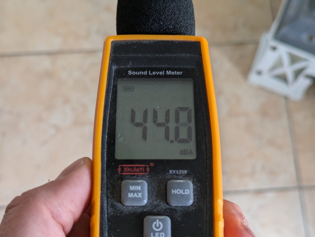 Lautstärke des Brandson Ventilators (4)