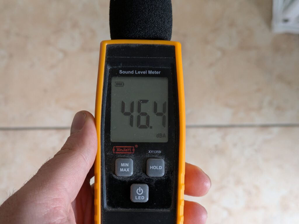 Lautstärke des Dreo DR-HTF007 Nomad One Ventilators (2)