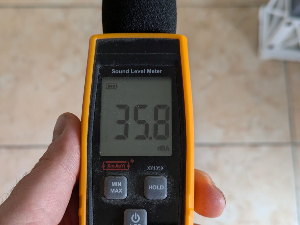 Lautstärke des Dreo DR-HTF007 Nomad One Ventilators (3)