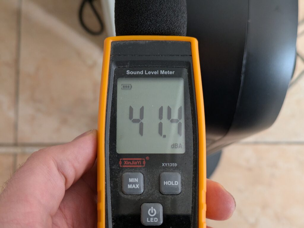 Lautstärke des Dreo DR-HTF007 Nomad One Ventilators (4)