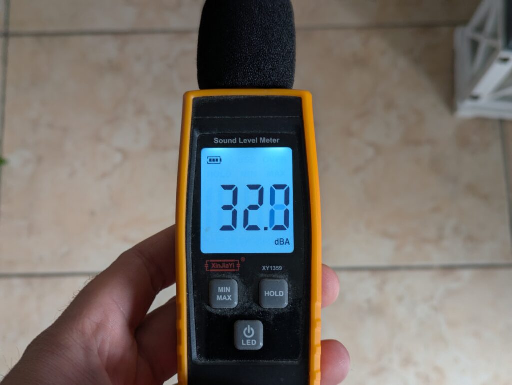 Lautstärke des Levoit LTF-F362-WEU Ventilators (3)