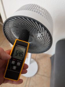 Lautstärke des MeacoFan Sefte® 10 Ventilators (2)