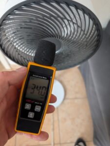 Lautstärke des MeacoFan Sefte® 10 Ventilators (3)