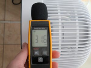 Lautstärke des MeacoFan Sefte® 8 Ventilators (2)