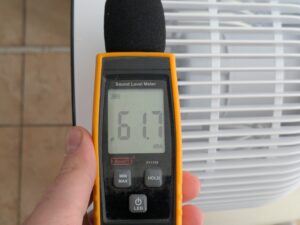 Lautstärke des MeacoFan Sefte® 8 Ventilators (3)