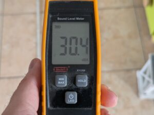 Lautstärke des MeacoFan Sefte® 8 Ventilators