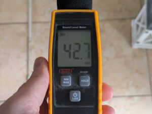 Lautstärke des MeacoFan Sefte® 8 Ventilators (4)