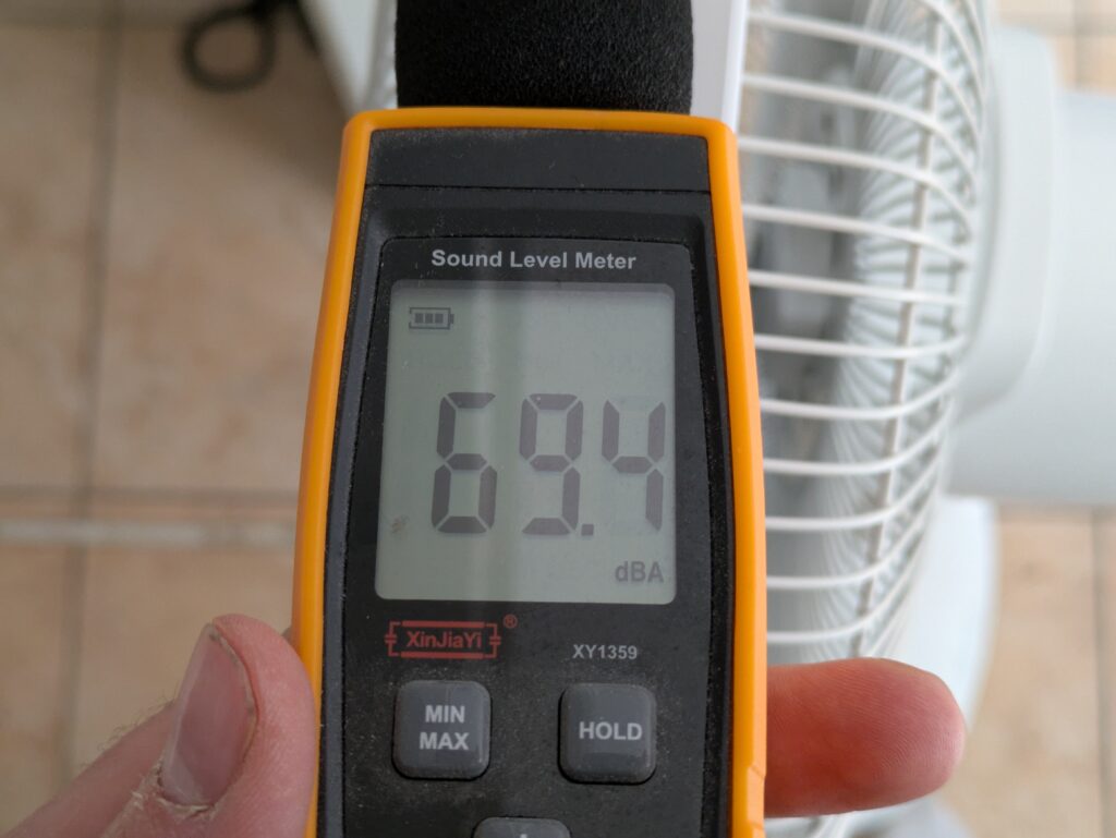 Lautstärke des Midea FS40-16CR Standventilators