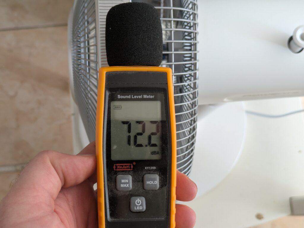 Lautstärke des Rowenta VU2731 Turbo Silence Extreme+ Ventilators