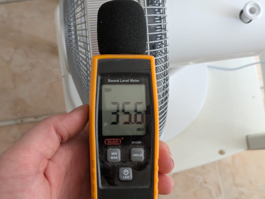 Lautstärke des Rowenta VU2731 Turbo Silence Extreme+ Ventilators (2)