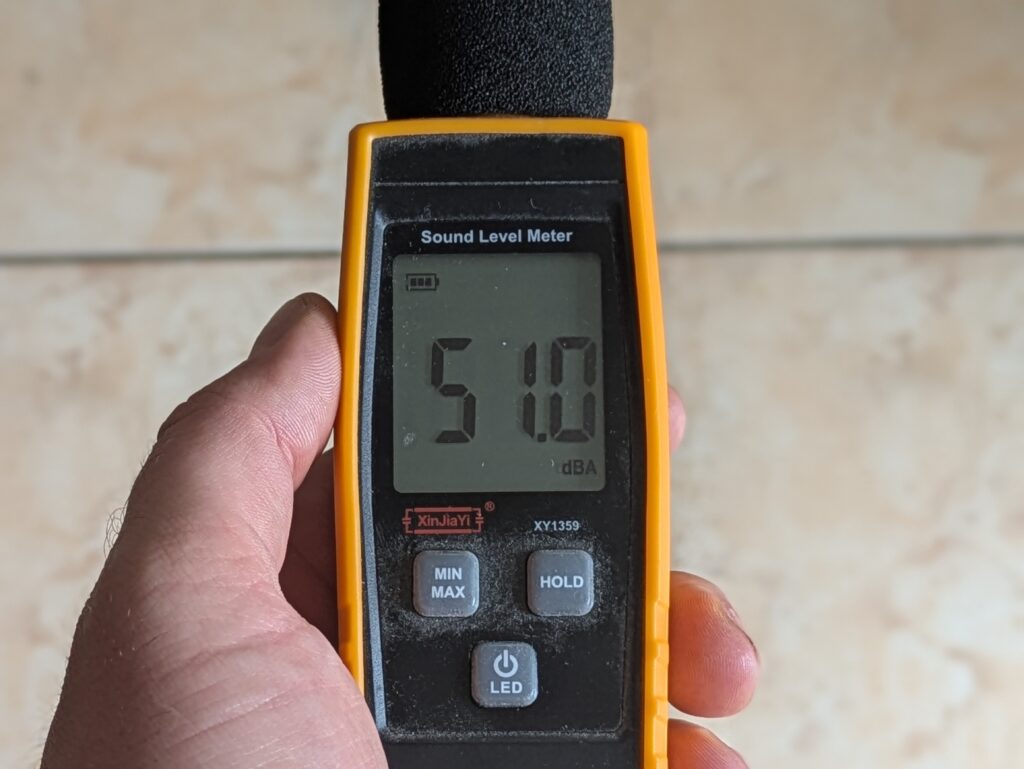 Lautstärke des Rowenta VU2731 Turbo Silence Extreme+ Ventilators (4)