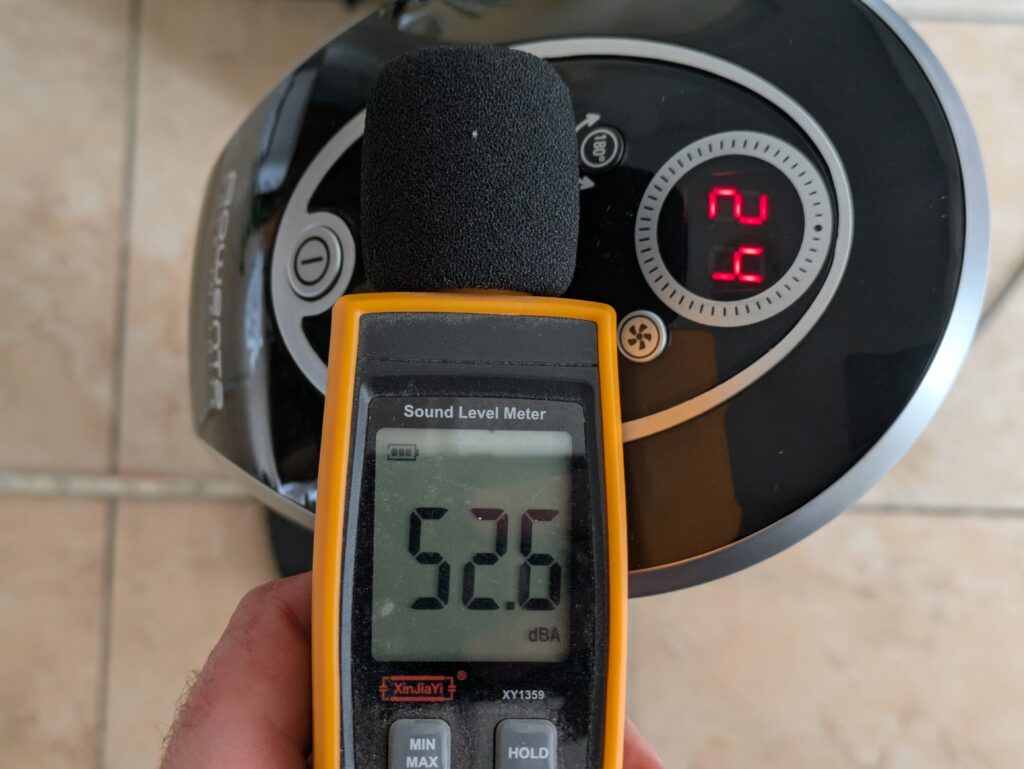 Lautstärke des Rowenta VU6670 Eole Infinite Ventilators