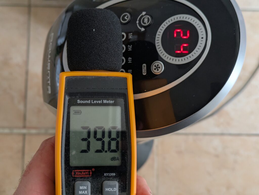 Lautstärke des Rowenta VU6670 Eole Infinite Ventilators (2)