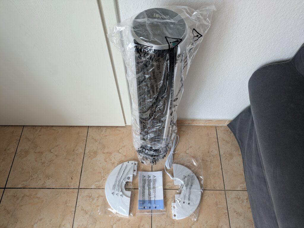 Levoit LTF-F362-WEU Ventilator verpackt