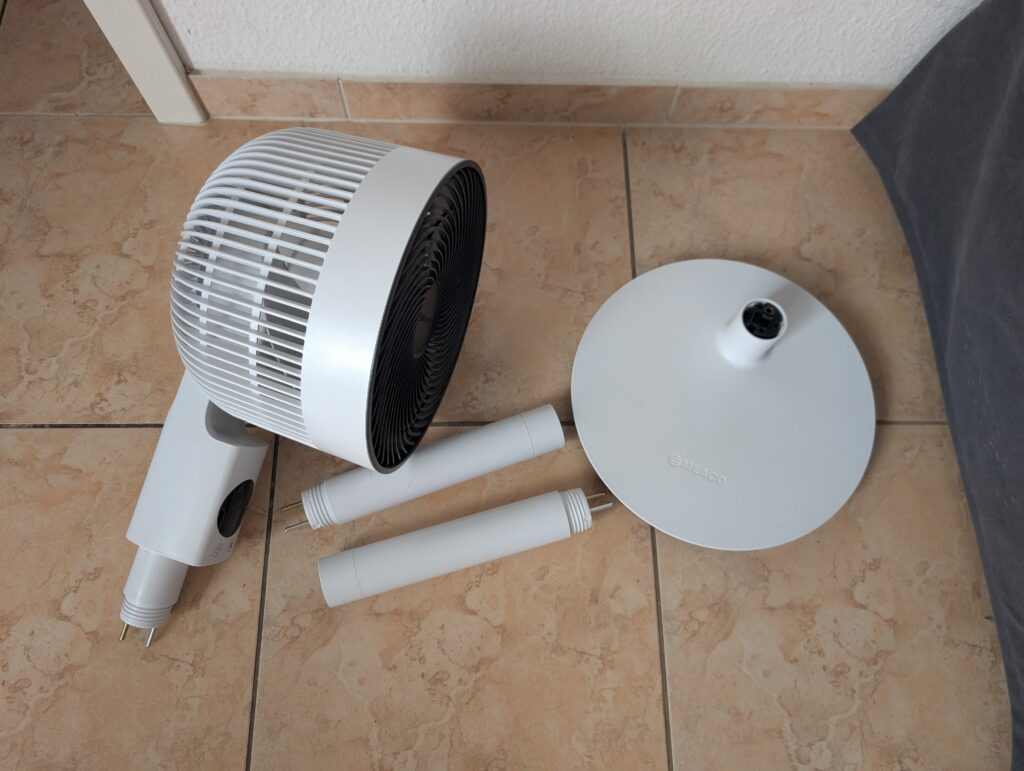 Lieferumfang des MeacoFan Sefte® 10 Ventilators