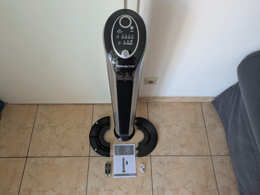 Lieferumfang des Rowenta VU6670 Eole Infinite Ventilators (2)