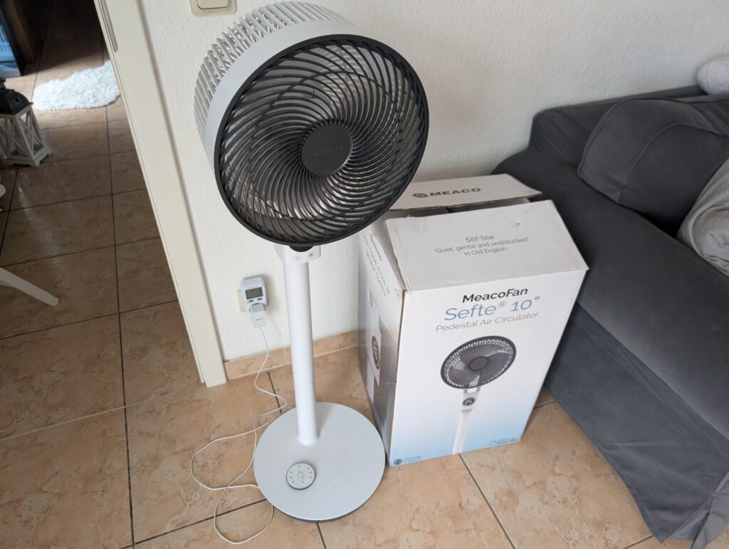 MeacoFan Sefte® 10 Ventilator mit Verpackung