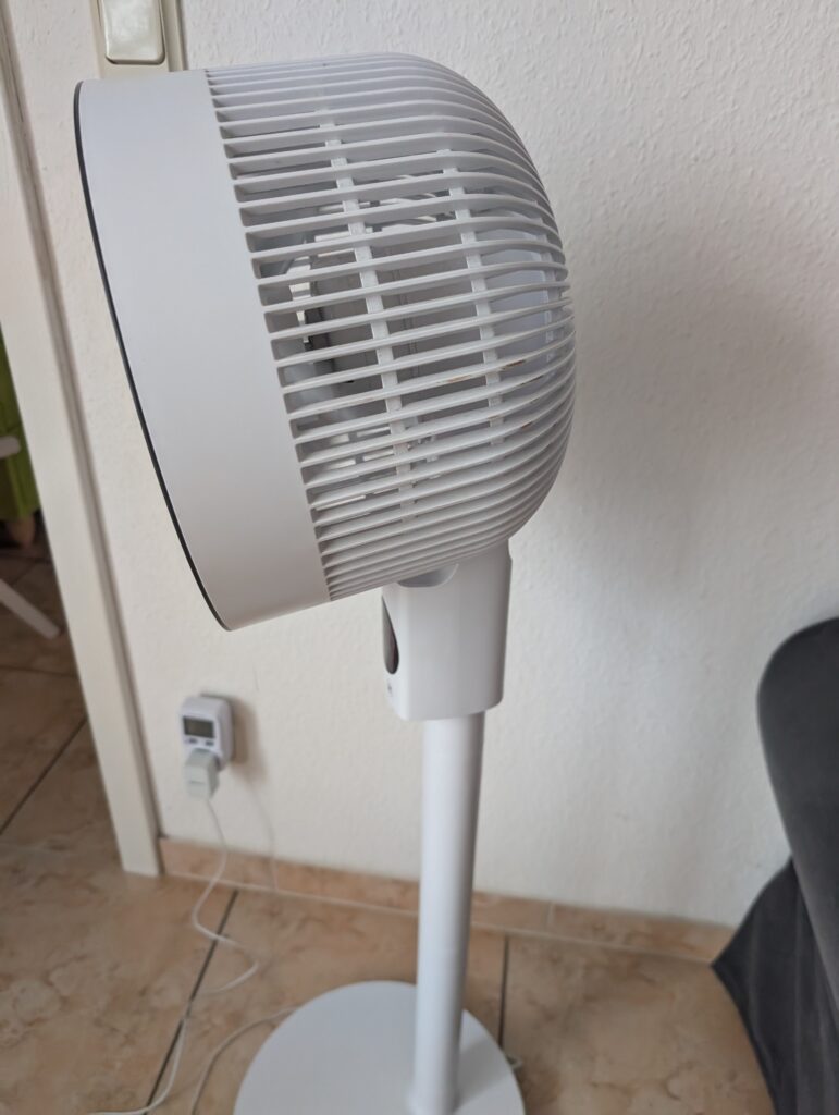 MeacoFan Sefte® 10 Ventilator von der Seite