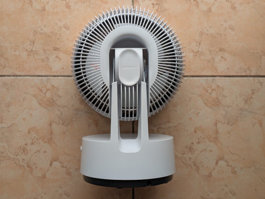 MeacoFan Sefte® 8 Ventilator von hinten