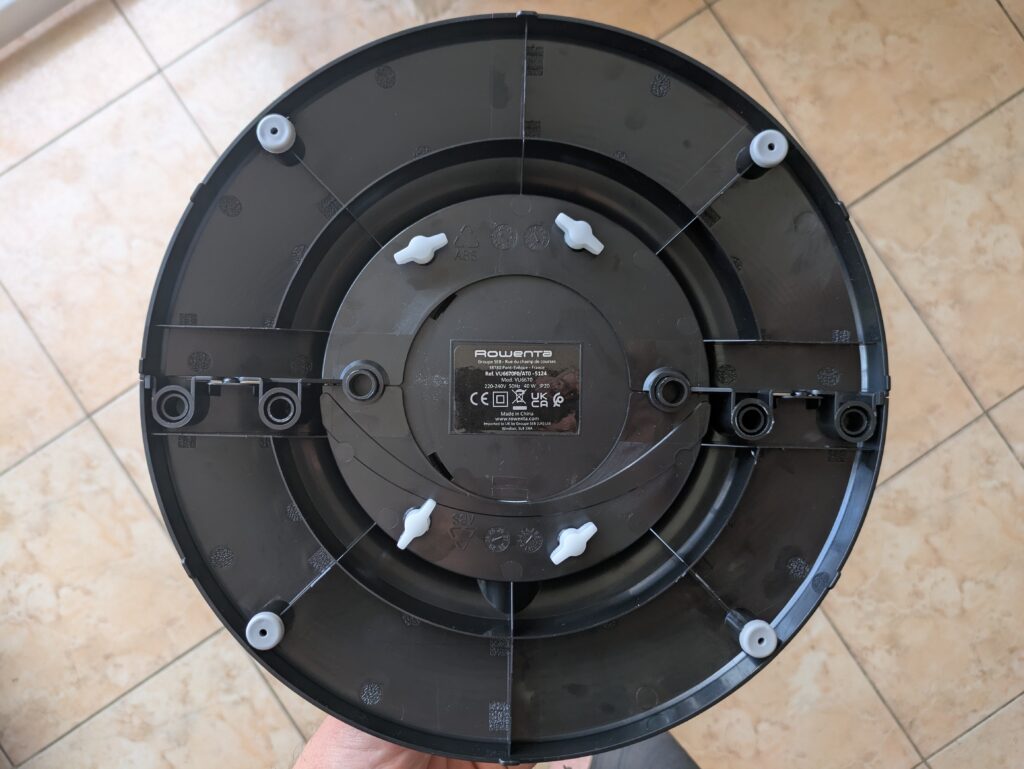 Rowenta VU6670 Eole Infinite Ventilator von unten