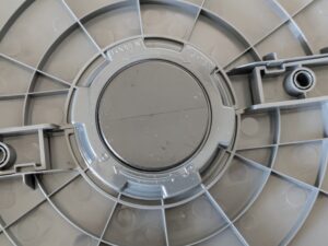 Standfuß des Philips Serie 5000 Ventilators von unten