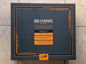 Verpackung des Brandson Ventilators