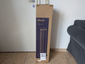 Verpackung des Levoit LTF-F362-WEU Ventilators (2)