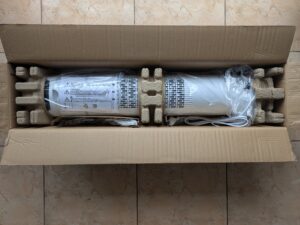Verpackung des Levoit LTF-F362-WEU Ventilators geöffnet