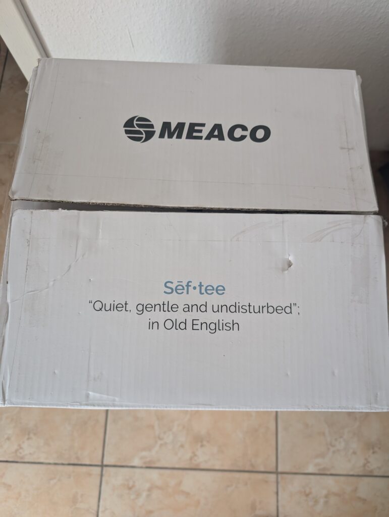 Verpackung des MeacoFan Sefte® 10 Ventilators (4)