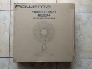 Verpackung des Rowenta VU2731 Turbo Silence Extreme+ Ventilators