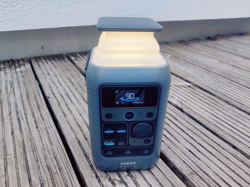 Anker SOLIX C300 DC Powerstation Licht niedrige Stufe