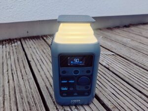 Anker SOLIX C300 DC Powerstation Licht höchste Stufe