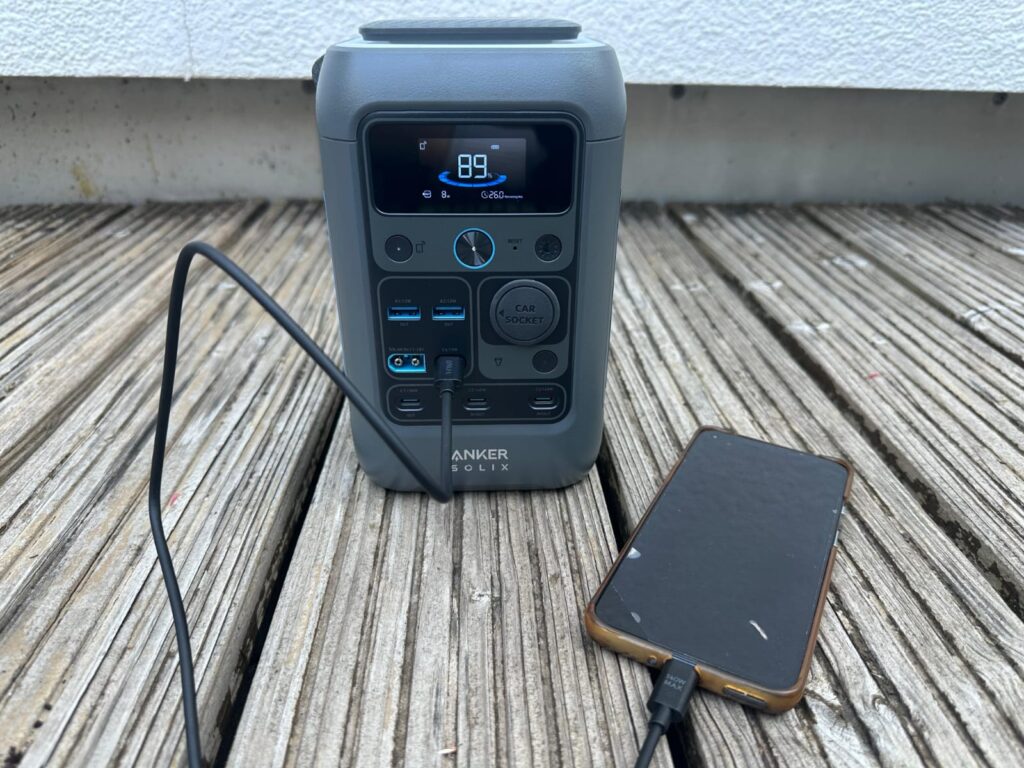 Anker SOLIX C300 DC Powerstation DC-Ladevorgang
