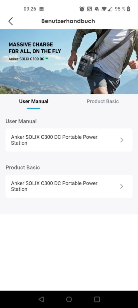 Anker SOLIX C300 DC Powerstation App Benutzerhandbuch