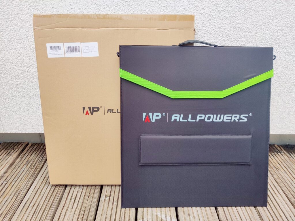 ALLPOWERS SP-027 Solarpanel mit Verpackung