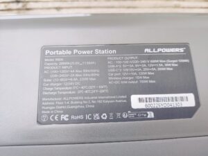 ALLPOWERS R600 Powerstation technische Daten