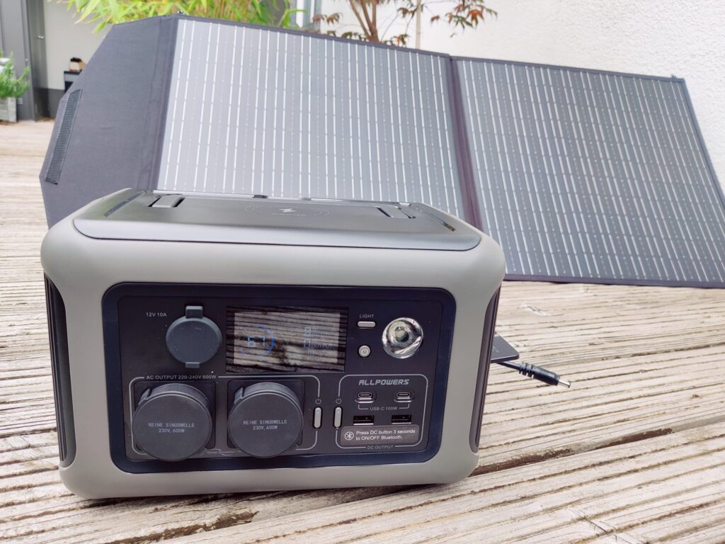 ALLPOWERS R600 Powerstation mit Solarpanel