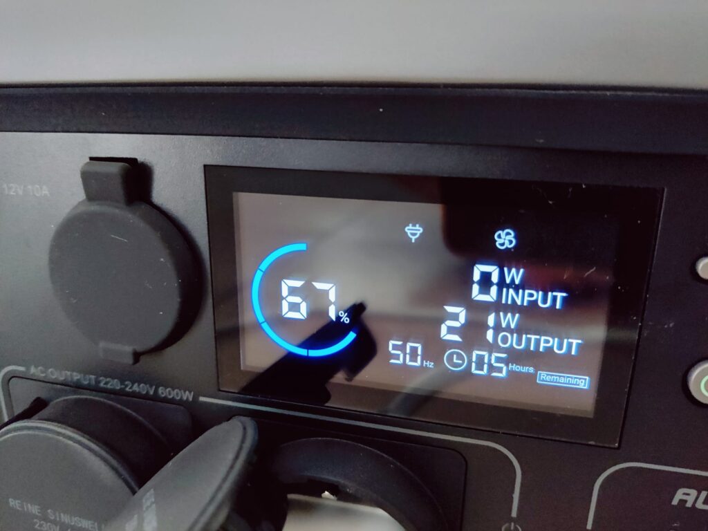 ALLPOWERS R600 Powerstation Test mit Ventilator Output