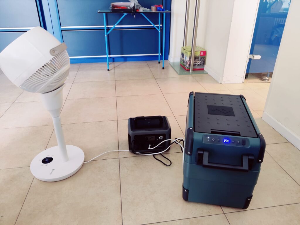 ALLPOWERS R600 Powerstation Test mit Ventilator und Kühlbox